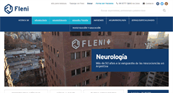 Desktop Screenshot of fleni.org.ar