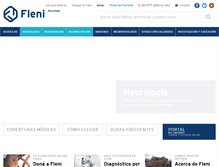 Tablet Screenshot of fleni.org.ar